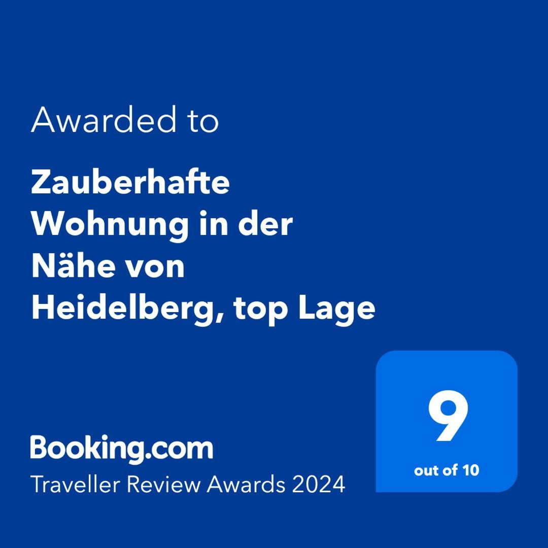 Zauberhafte Wohnung In Der Naehe Von Heidelberg, Top Lage Hirschhorn Eksteriør billede